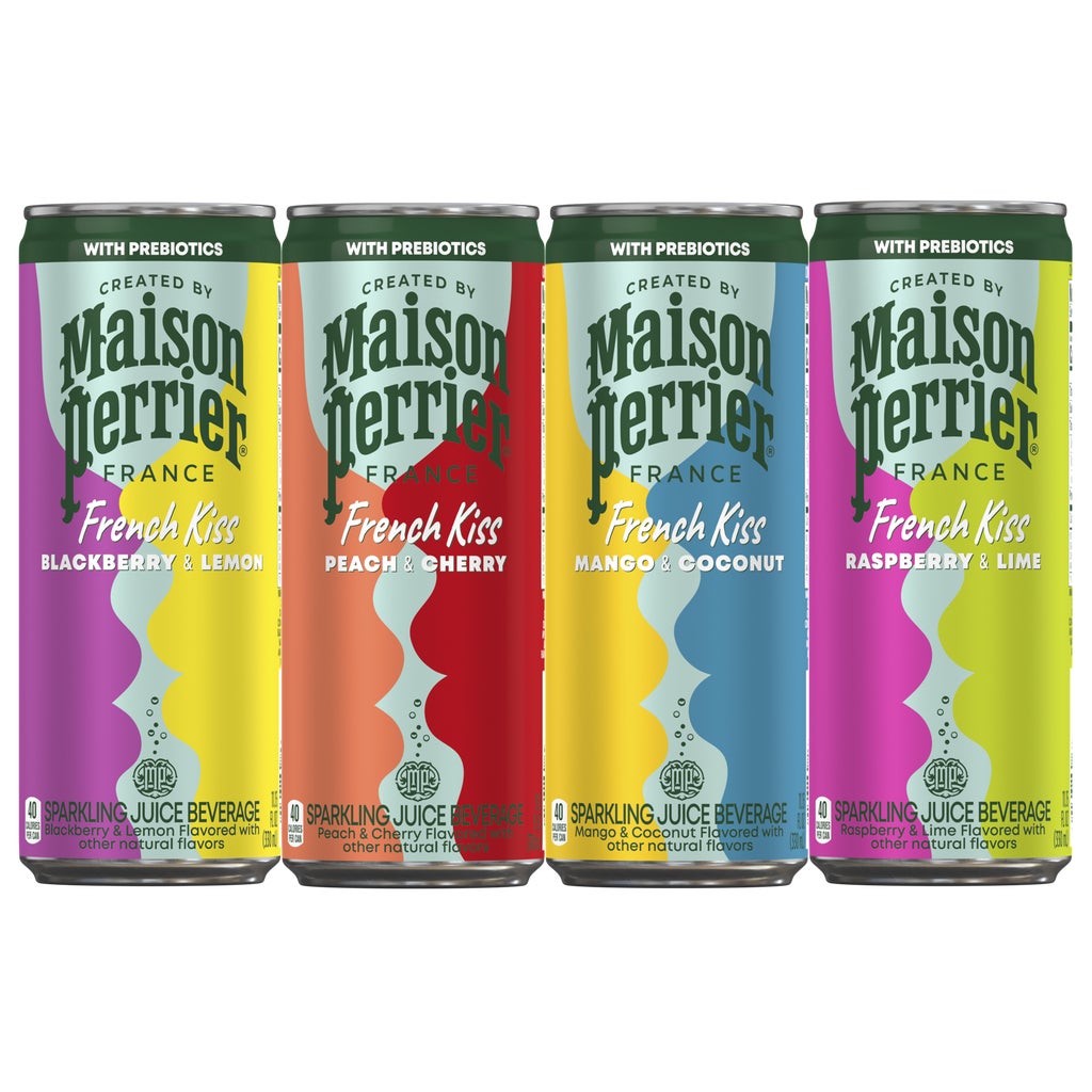 Maison Perrier French Kiss Sparkling Juice Beverage, Variety Pack, 11.15 fl oz, 20 ct