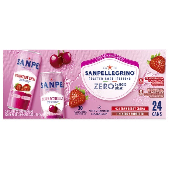Sanpellegrino Crafted Soda Italiana, Variety Pack, 11.15 fl oz, 24 ct