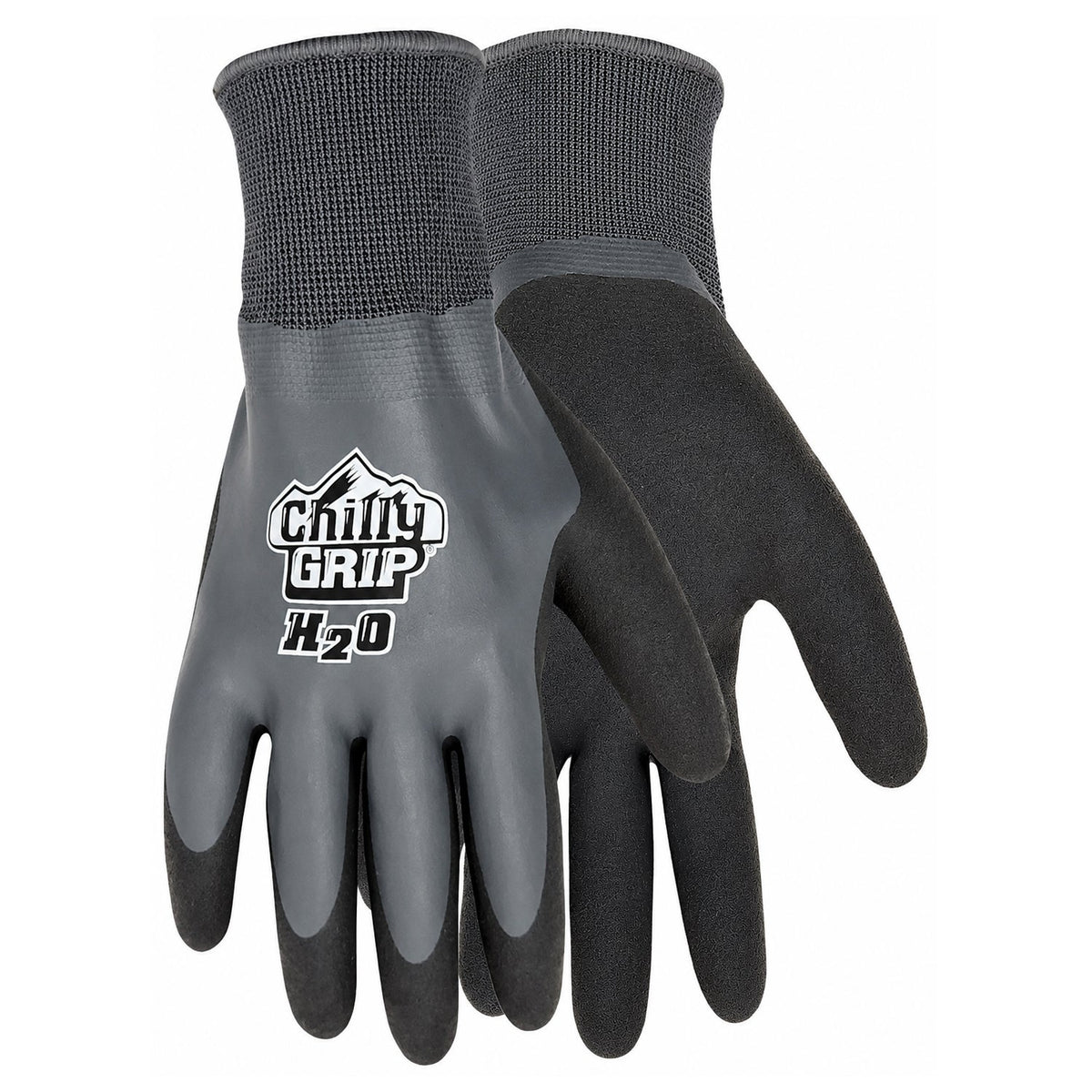 Chilly Grip H2O Winter Work Gloves, Waterproof, Silver and Black, Assorted Sizes, 4 pairs - image 2