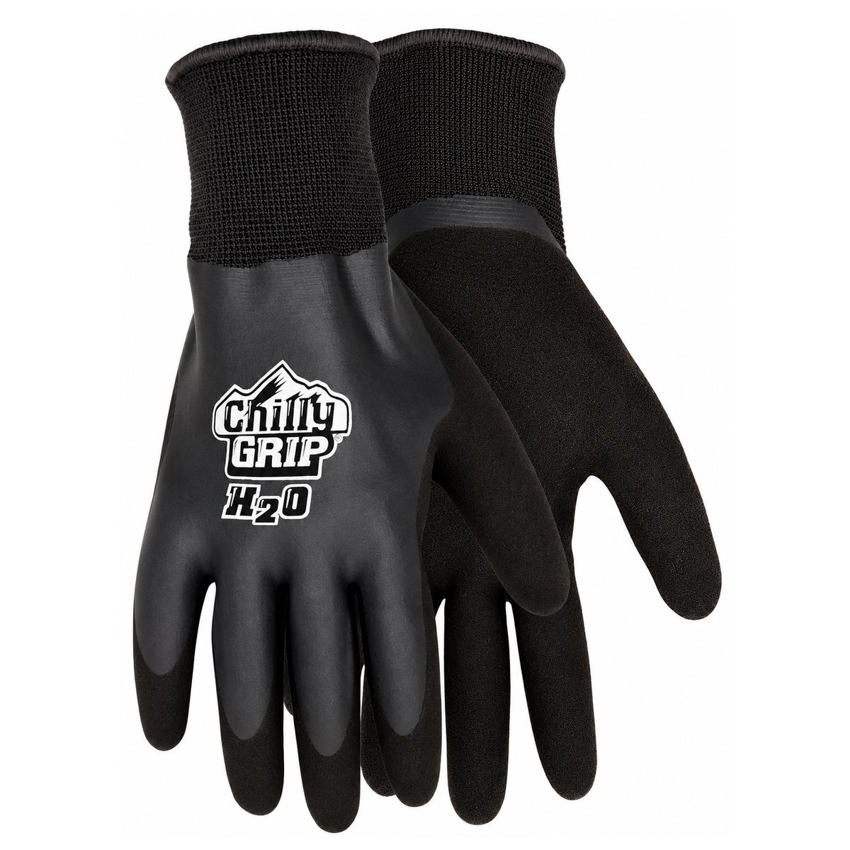 Chilly Grip H2O Winter Work Gloves, Waterproof, Silver and Black, Assorted Sizes, 4 pairs - image 3