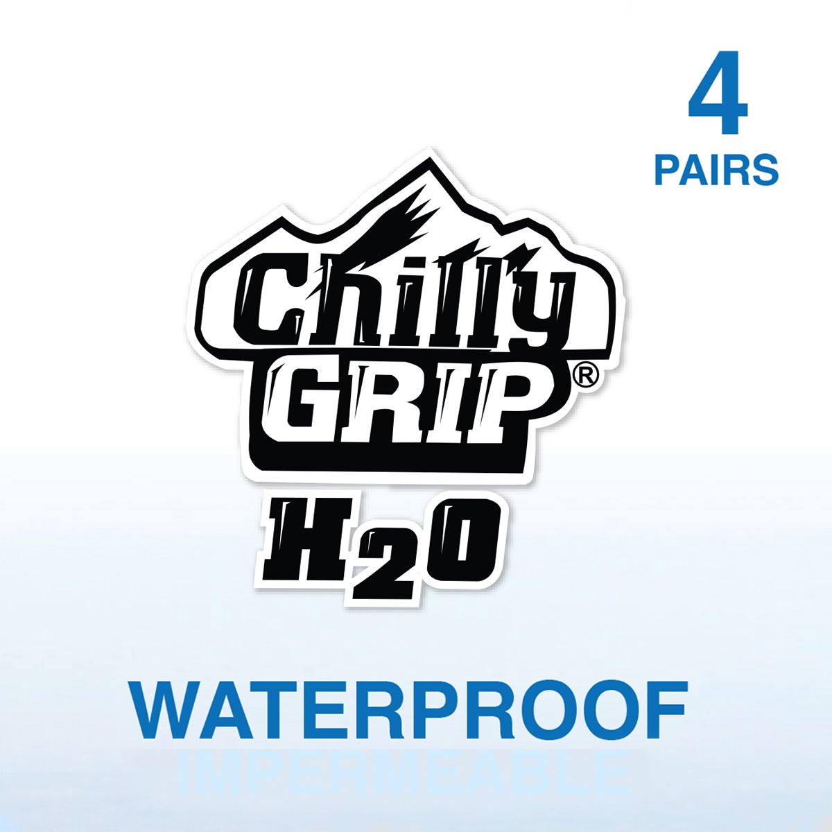 Chilly Grip H2O Winter Work Gloves, Waterproof, Silver and Black, Assorted Sizes, 4 pairs - image 6