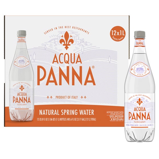 Acqua Panna Tuscany Natural Spring Water, 33.8 fl oz, 12 ct