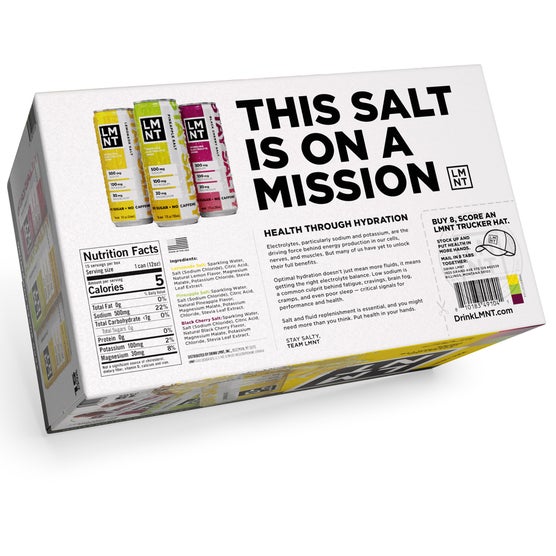 LMNT Sparkling Electrolyte Drink, Variety Pack, 12 fl oz, 15 ct
