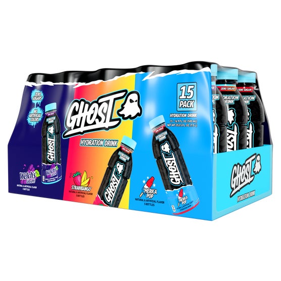 Ghost Hydration Drink, Variety Pack, 16.9 fl oz, 15 ct