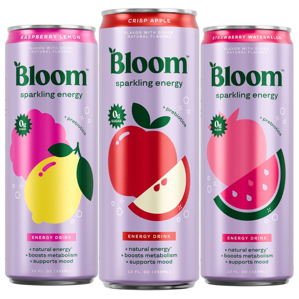 Bloom Sparkling Energy Drink, Variety Pack, 12 fl oz, 18 ct