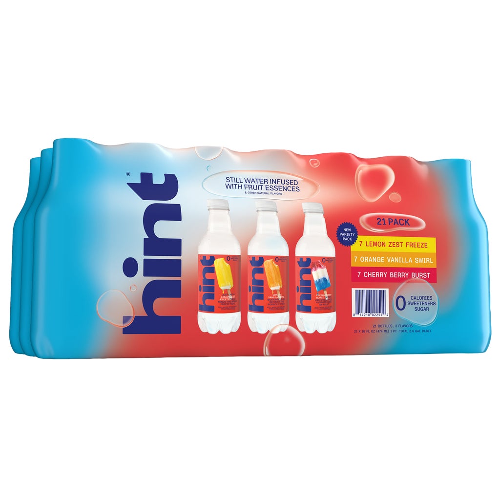 hint Still Water Infused with Fruit Essences, Variety Pack, 16 fl oz, 21 ct
