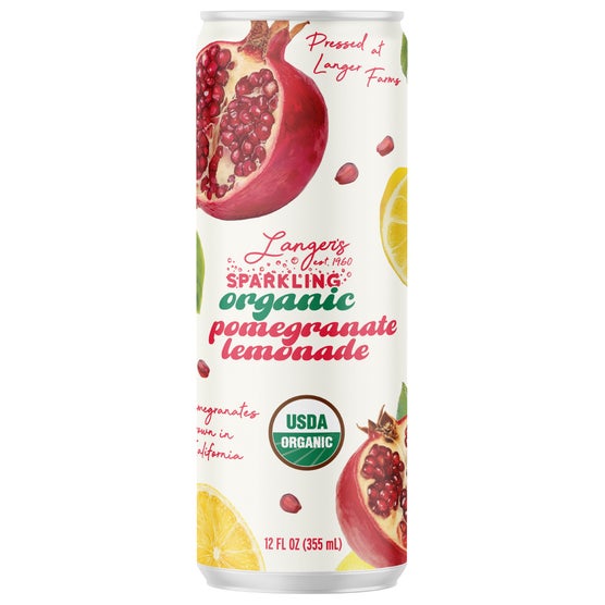 Langer's Organic Sparkling Lemonade, Variety Pack, 12 fl oz, 24 ct
