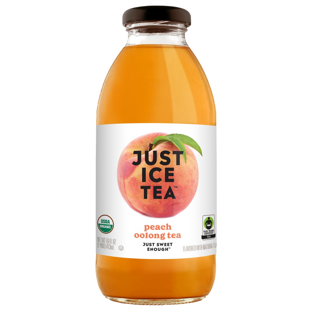 Just Ice Tea Oolong Tea, Peach, 16 fl oz, 12 ct