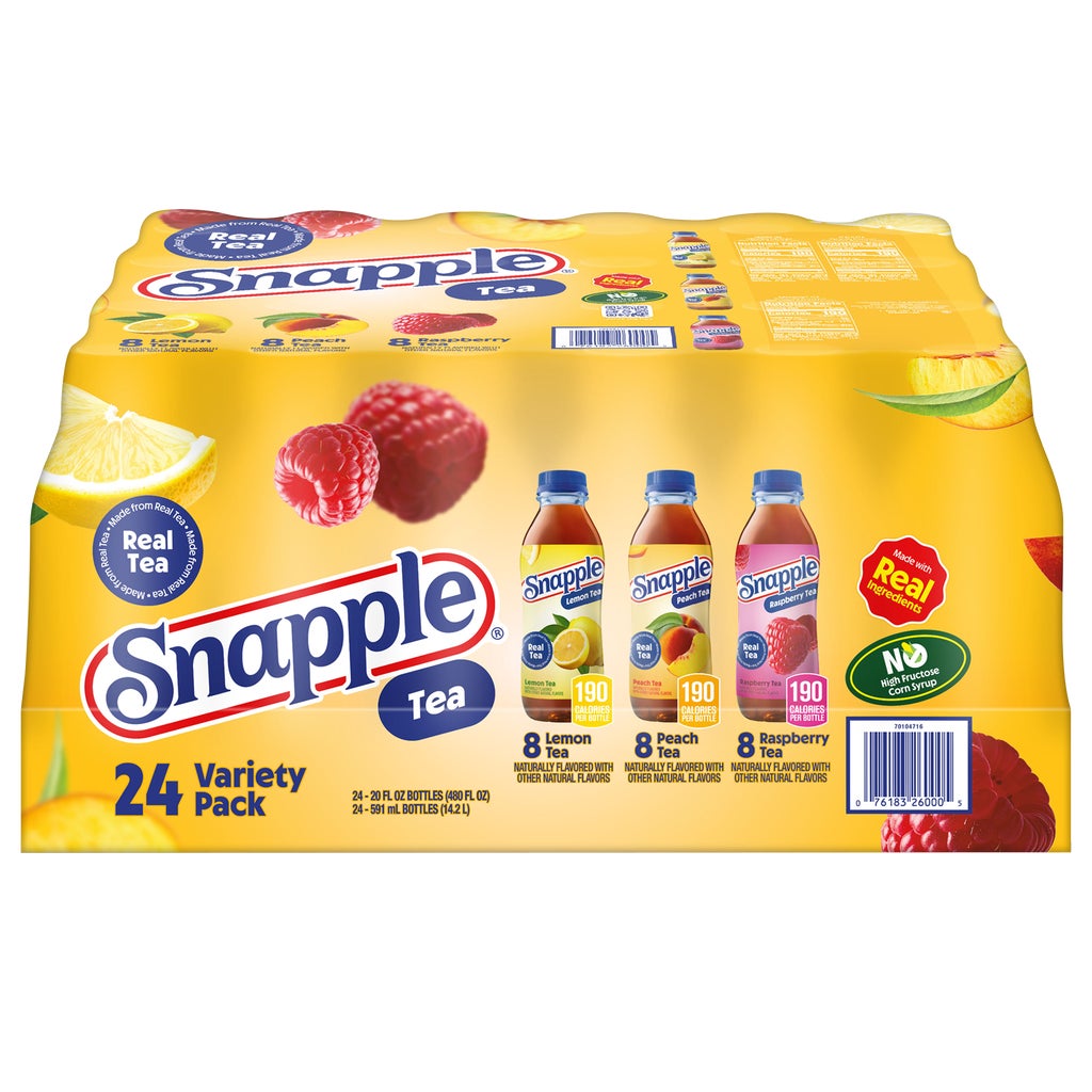 Snapple Tea, All Natural, Variety Pack, 20 fl oz, 24 ct