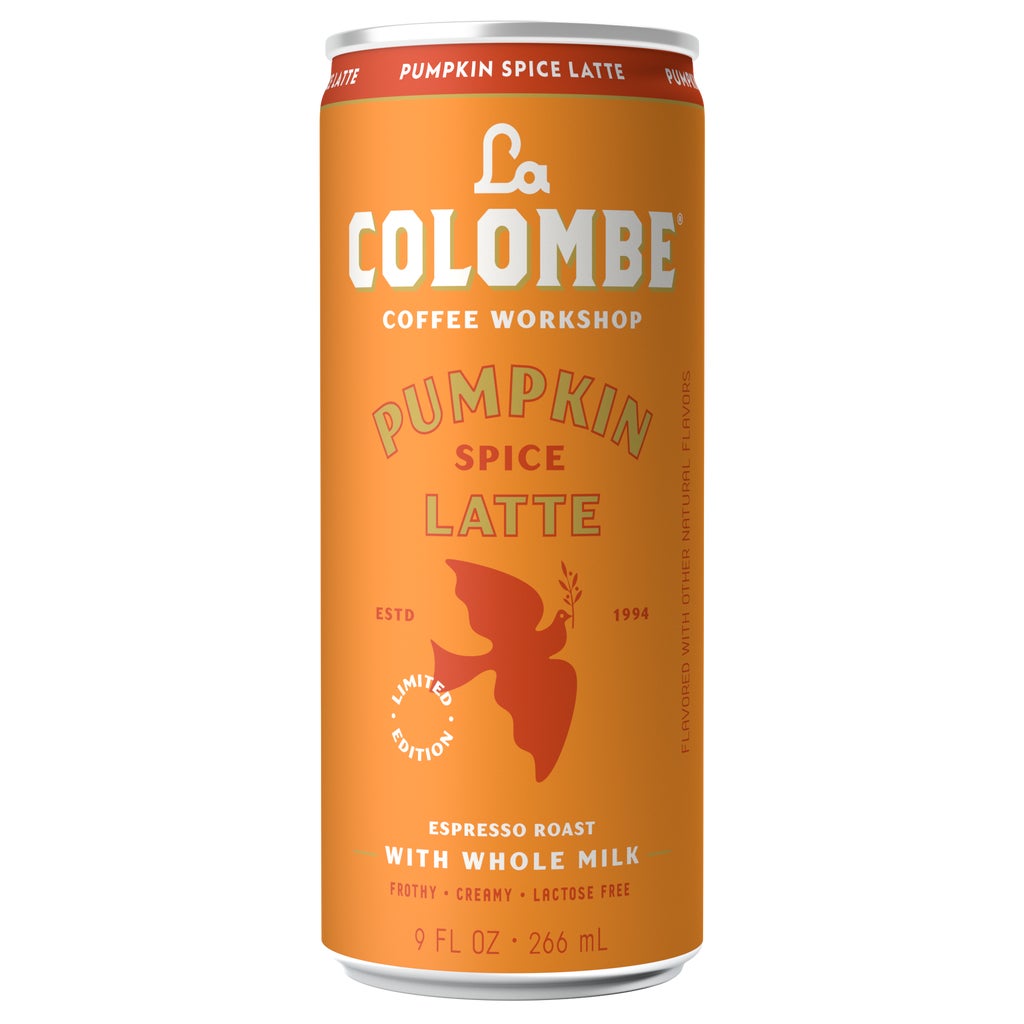 La Colombe Latte, Espresso Roast with Whole Milk, Pumpkin Spice, 9 fl oz, 12 ct