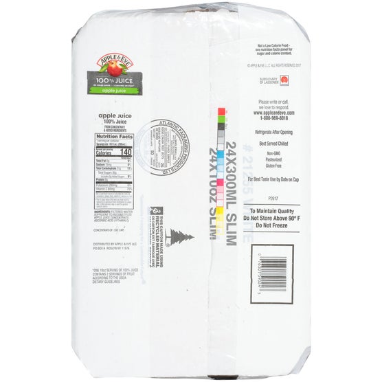 Apple and Eve 100% Apple Juice, 10 fl oz, 24 ct