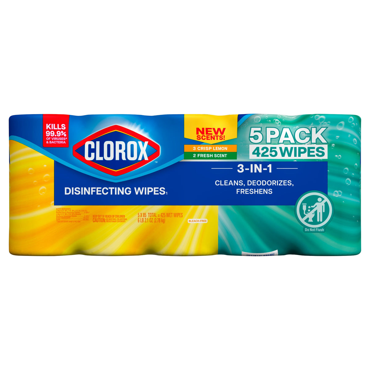 Clorox Disinfecting Wipes, Variety Pack, 425 Wipes