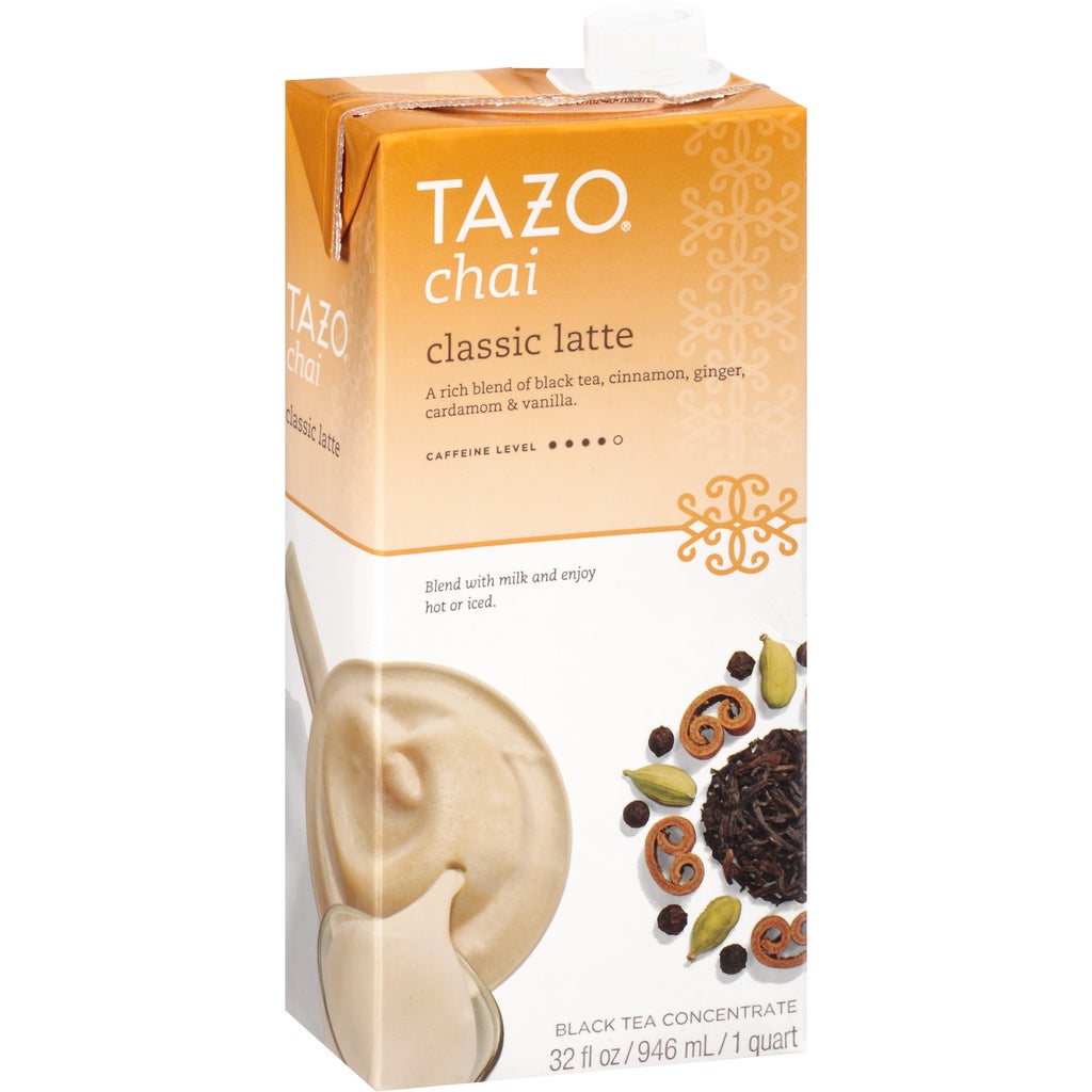 Tazo Black Tea Concentrate, Chai Latte, 32 fl oz, 3 ct