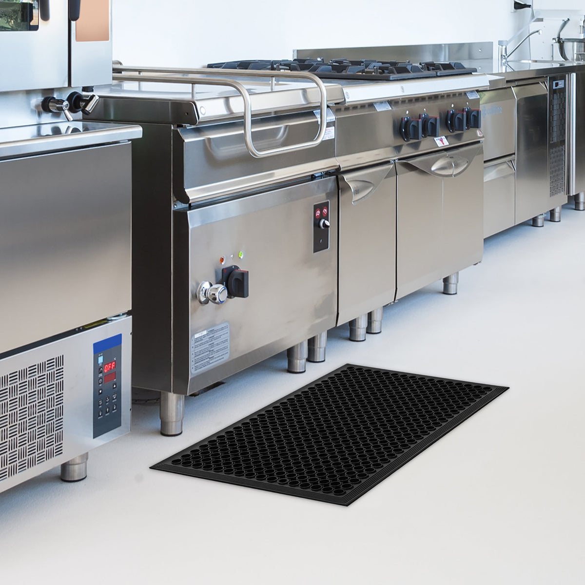 Apache Mills Grease-Proof Mat, 23.6"W x 35.4"L, Black - image 5