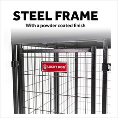 Lucky Dog STAY Series Villa Dog Kennel 4'x8' with Privacy Screen - image 35