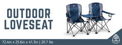 Timber Ridge Outdoor Loveseat with Integrated Center Table - image 23
