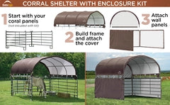 ShelterLogic Corral Equine Shelter and Enclosure Kit, 12' x 12' - image 13