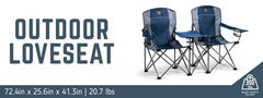 Timber Ridge Outdoor Loveseat with Integrated Center Table - image 19