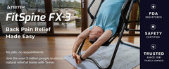 Teeter FitSpine FX-3 Inversion Table w/ Heat & Vibration Cushion + Mat - image 13