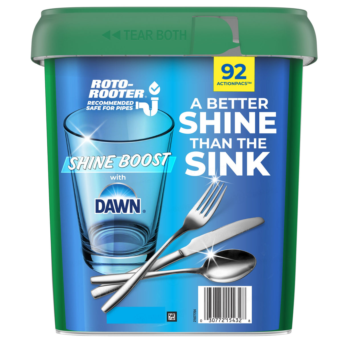 Cascade Complete ActionPacs, Shine Boost with Dawn, Fresh Scent, 92 ct - image 2