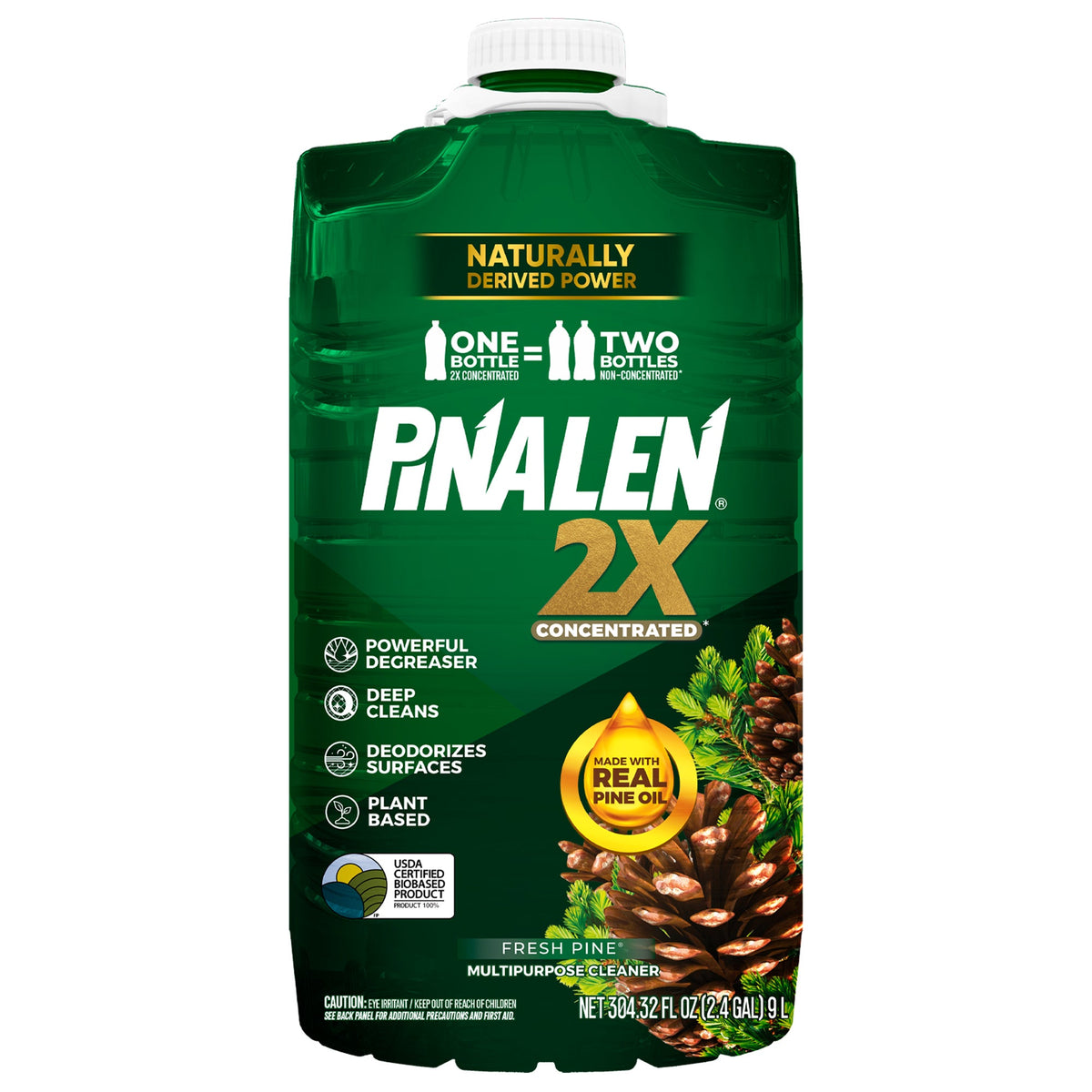 PINALEN 2X Concentrated Multipurpose Cleaner, Fresh Pine Scent, 304.32 fl oz