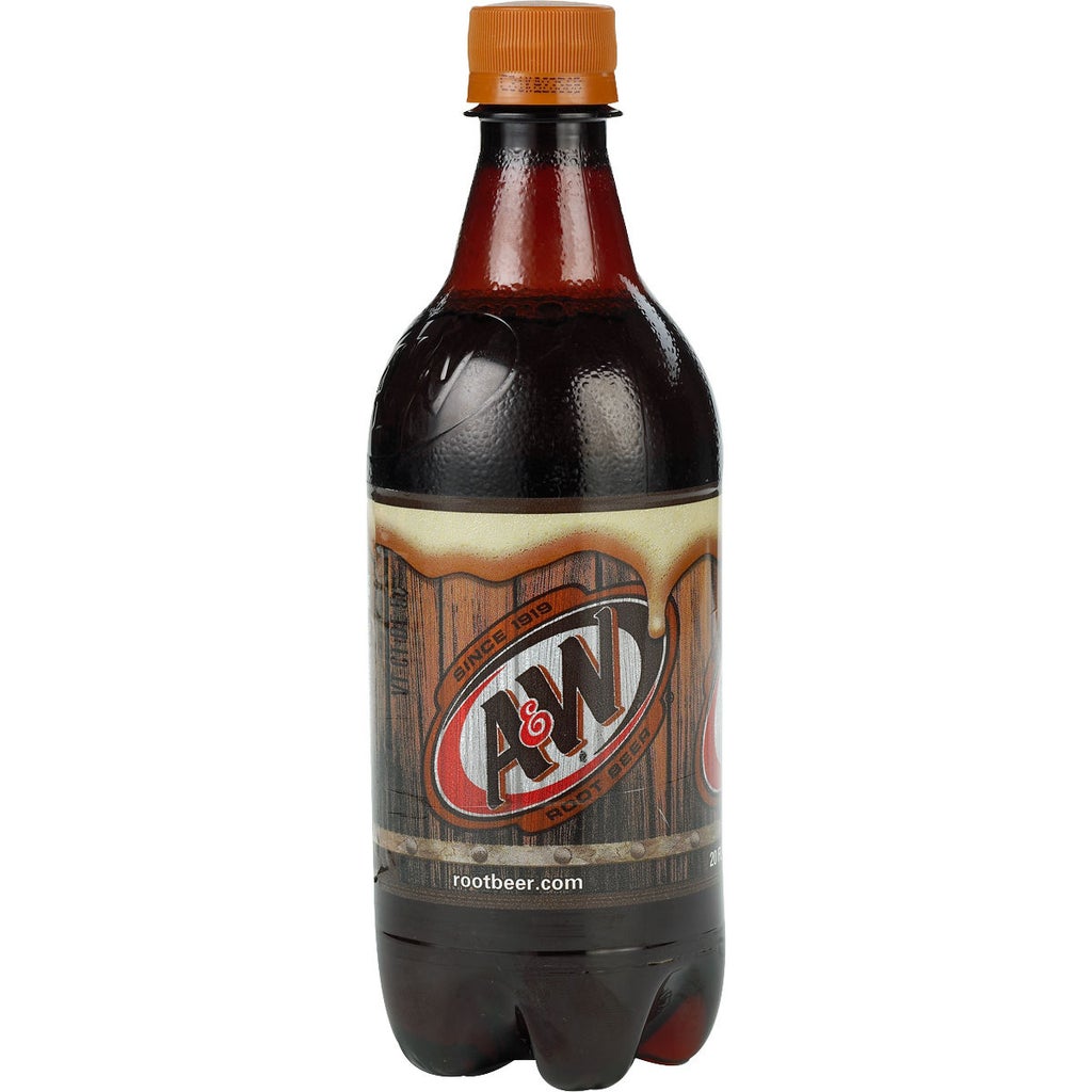 A&W Root Beer, 20 fl oz, 24 ct