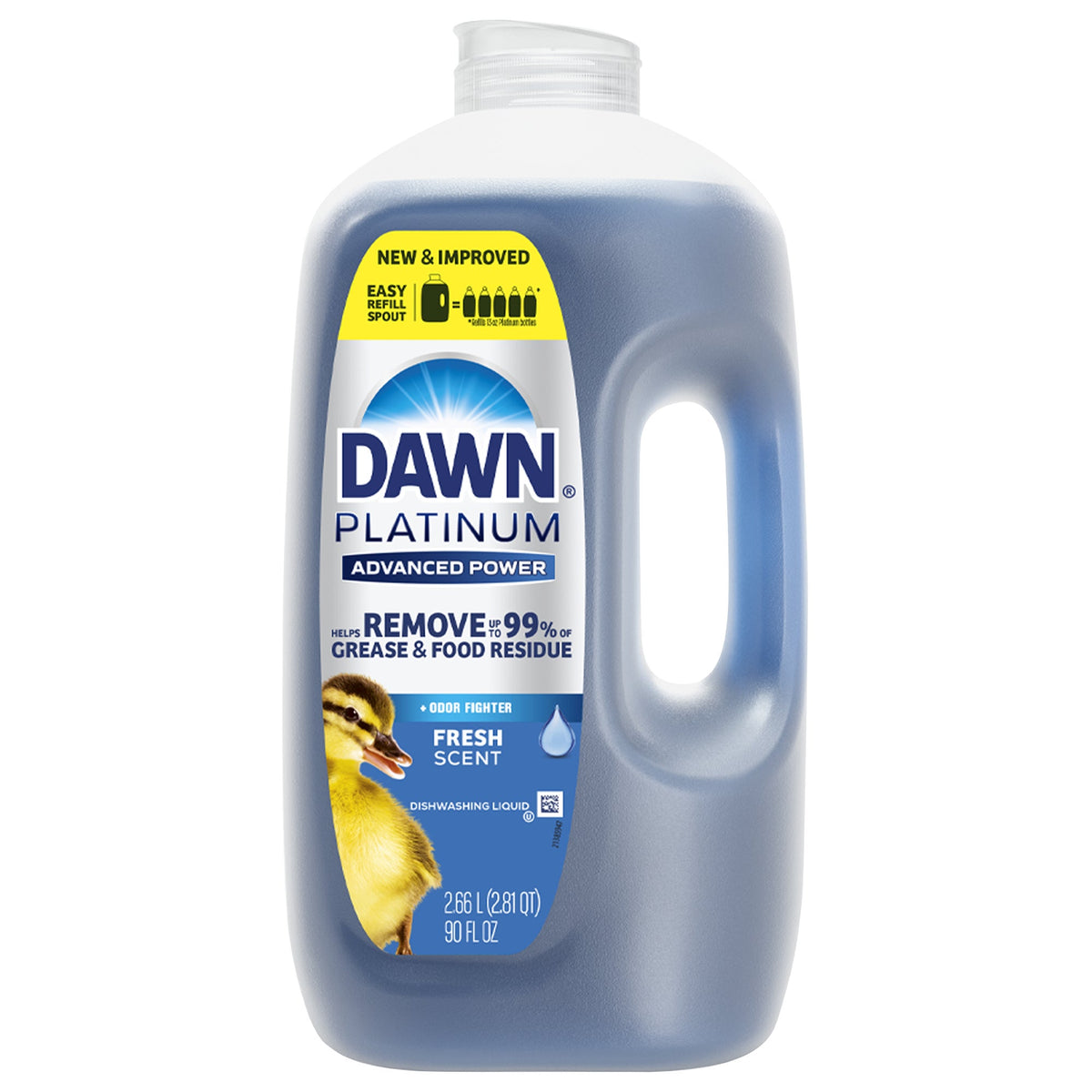 Dawn Platinum Advanced Power Liquid Dish Detergent, Fresh Scent, 90 fl oz