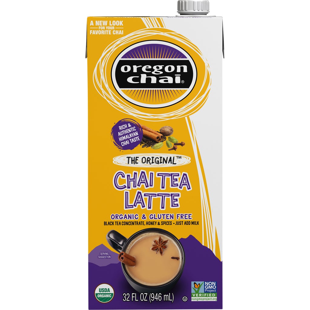 Oregon Chai, Organic Chai Tea Latte Concentrate, Original, 32 fl oz, 3 ct