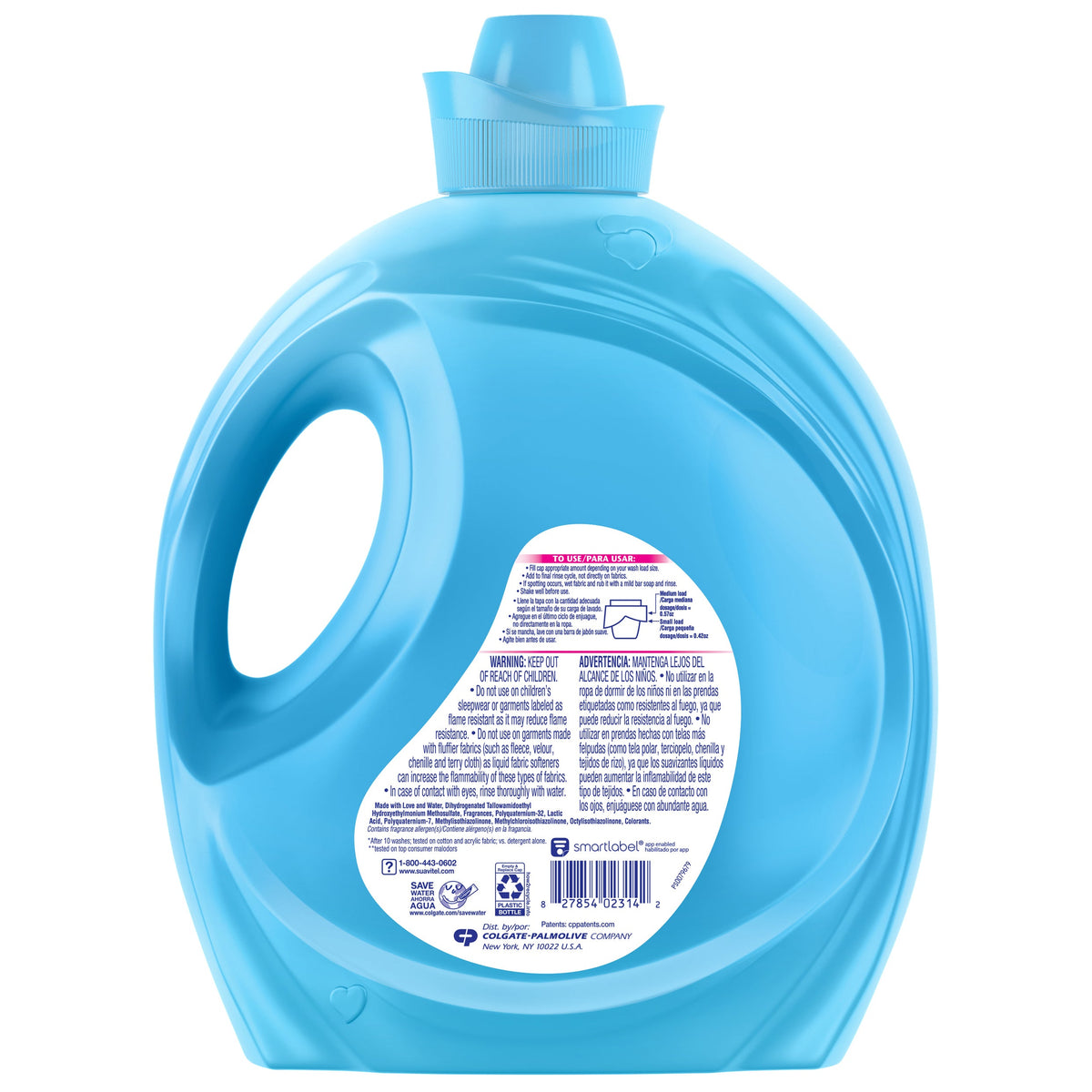 Suavitel Liquid Fabric Conditioner, Advanced Fabric Care, HE Compatible, Field Flowers Scent, 160 fl oz - image 2