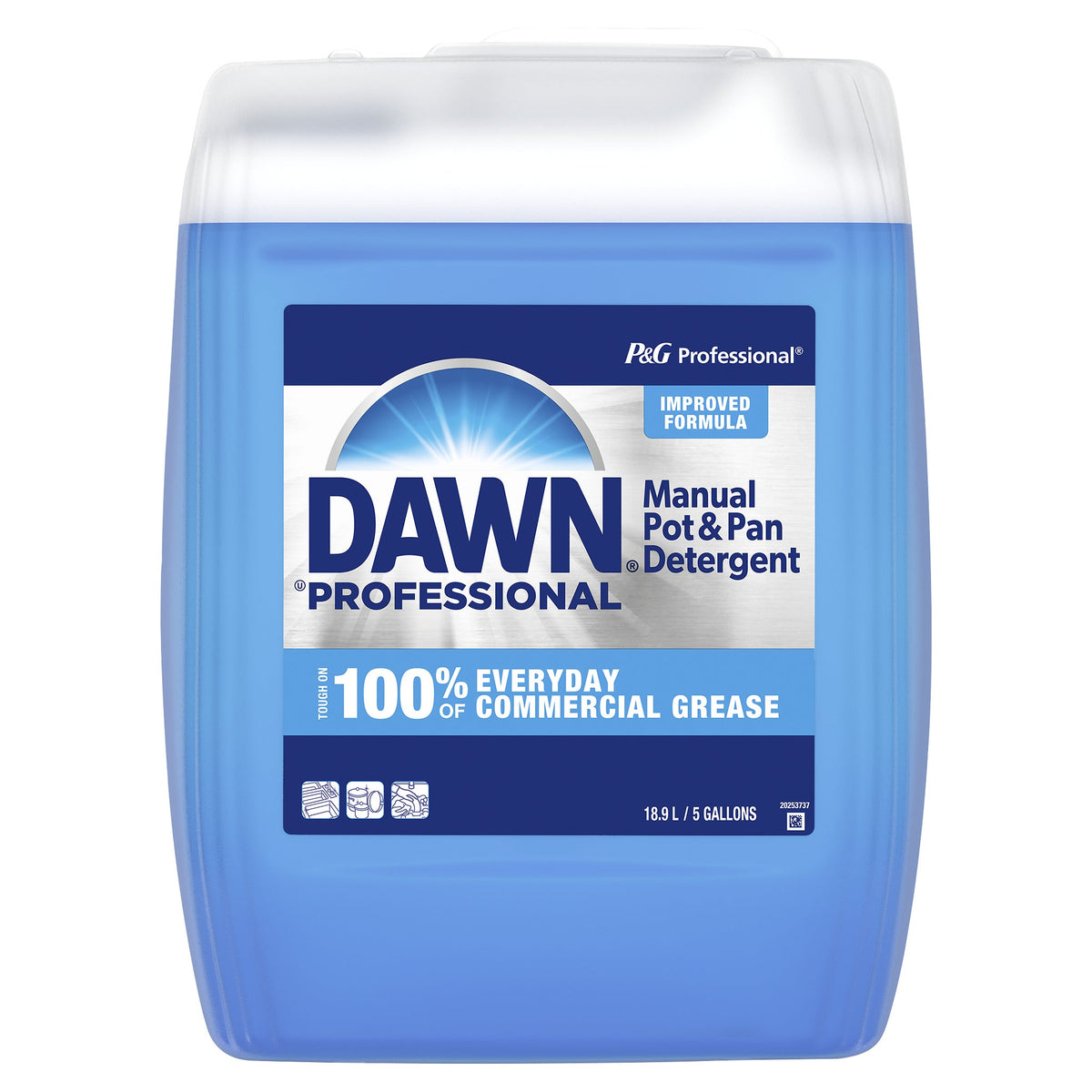 Dawn Professional Manual Pot and Pan Dish Detergent, Liquid Concentrate, 5 gal