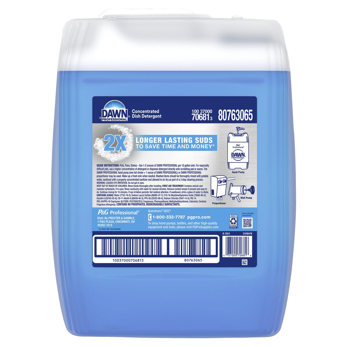 Dawn Professional Manual Pot and Pan Dish Detergent, Liquid Concentrate, 5 gal - image 3