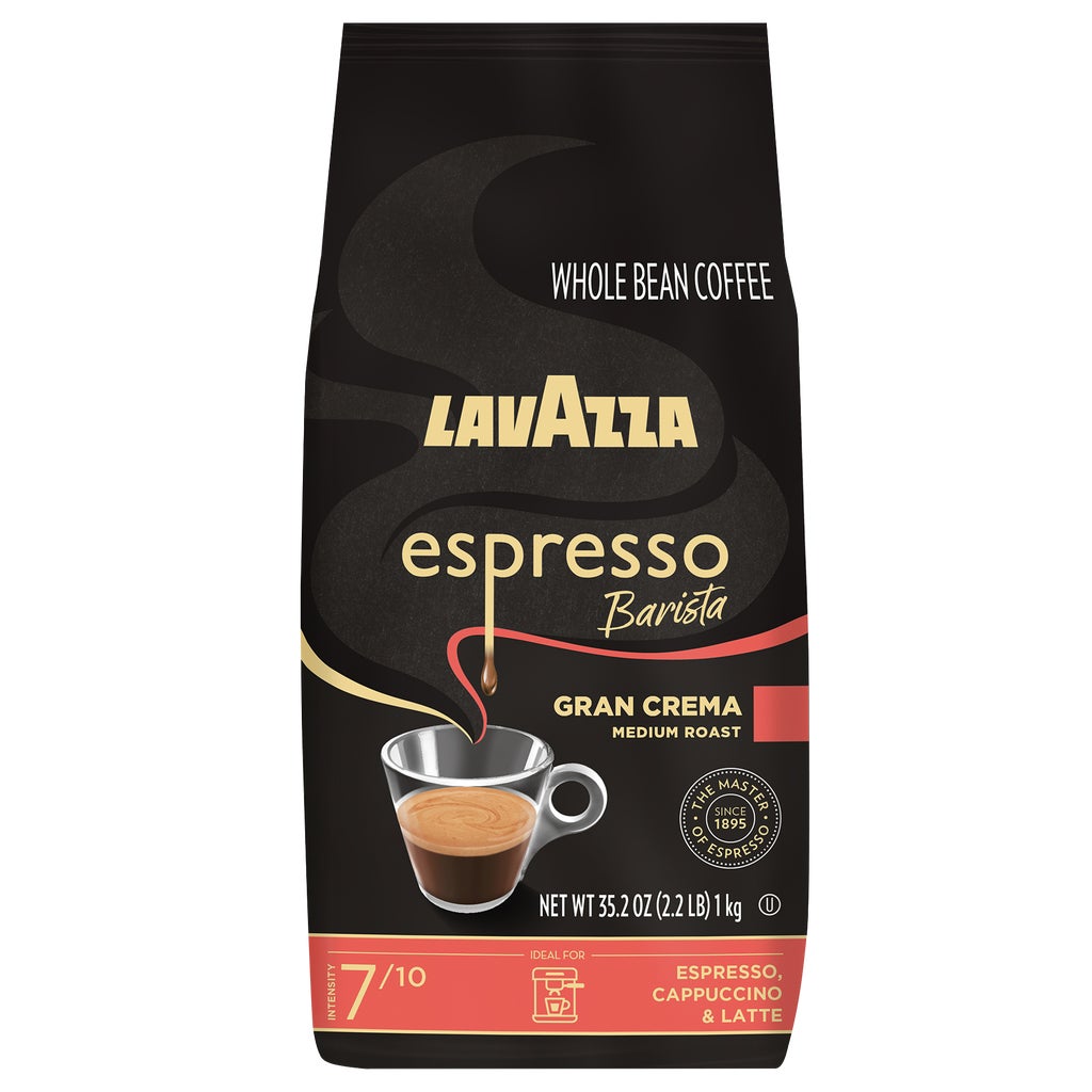 Lavazza Espresso Gran Crema Whole Bean Coffee, Medium Roast, 2.2 lbs