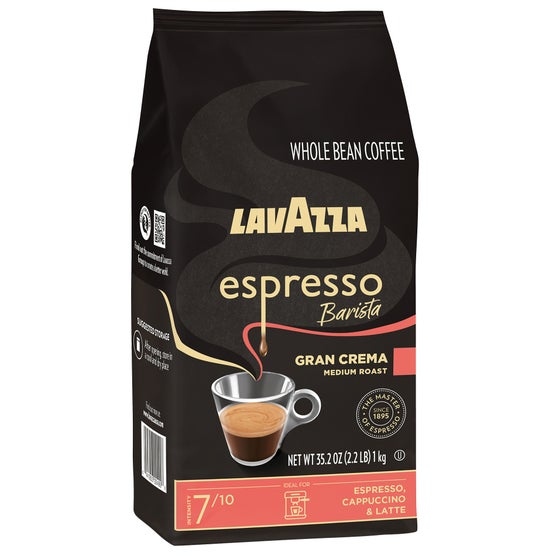 Lavazza Espresso Gran Crema Whole Bean Coffee, Medium Roast, 2.2 lbs