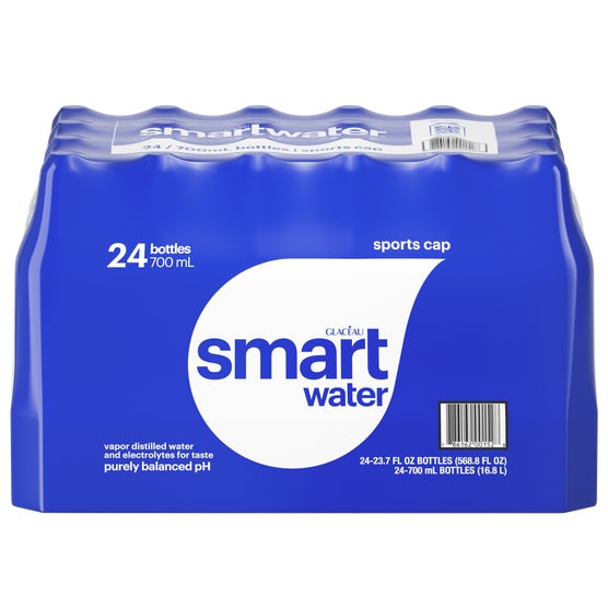 Glaceau Smartwater, 23.7 fl oz, 24 ct