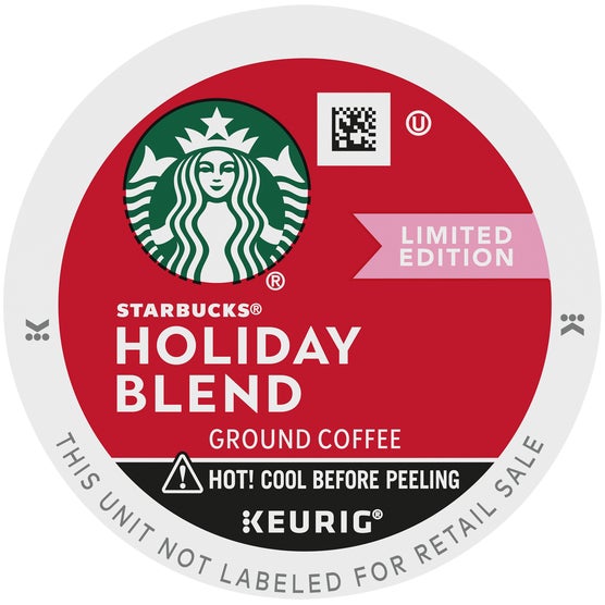 Starbucks Holiday Blend Coffee, Medium Roast, Keurig K-Cup Pods, 72 ct