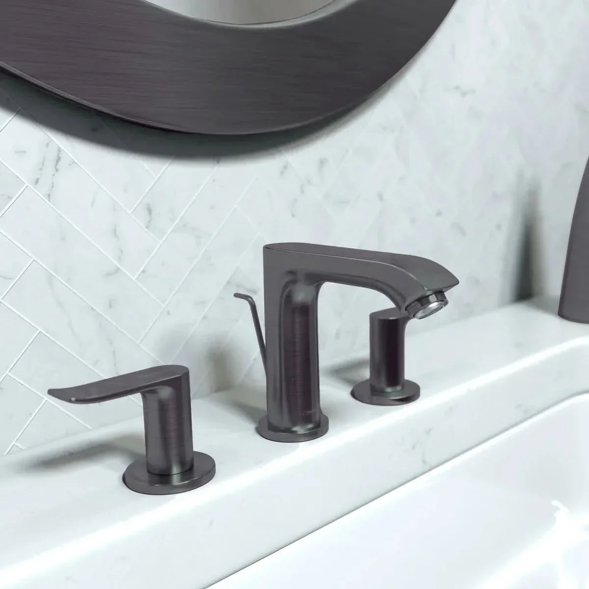 Hansgrohe metris widespread faucet with pop up drain 2 pack