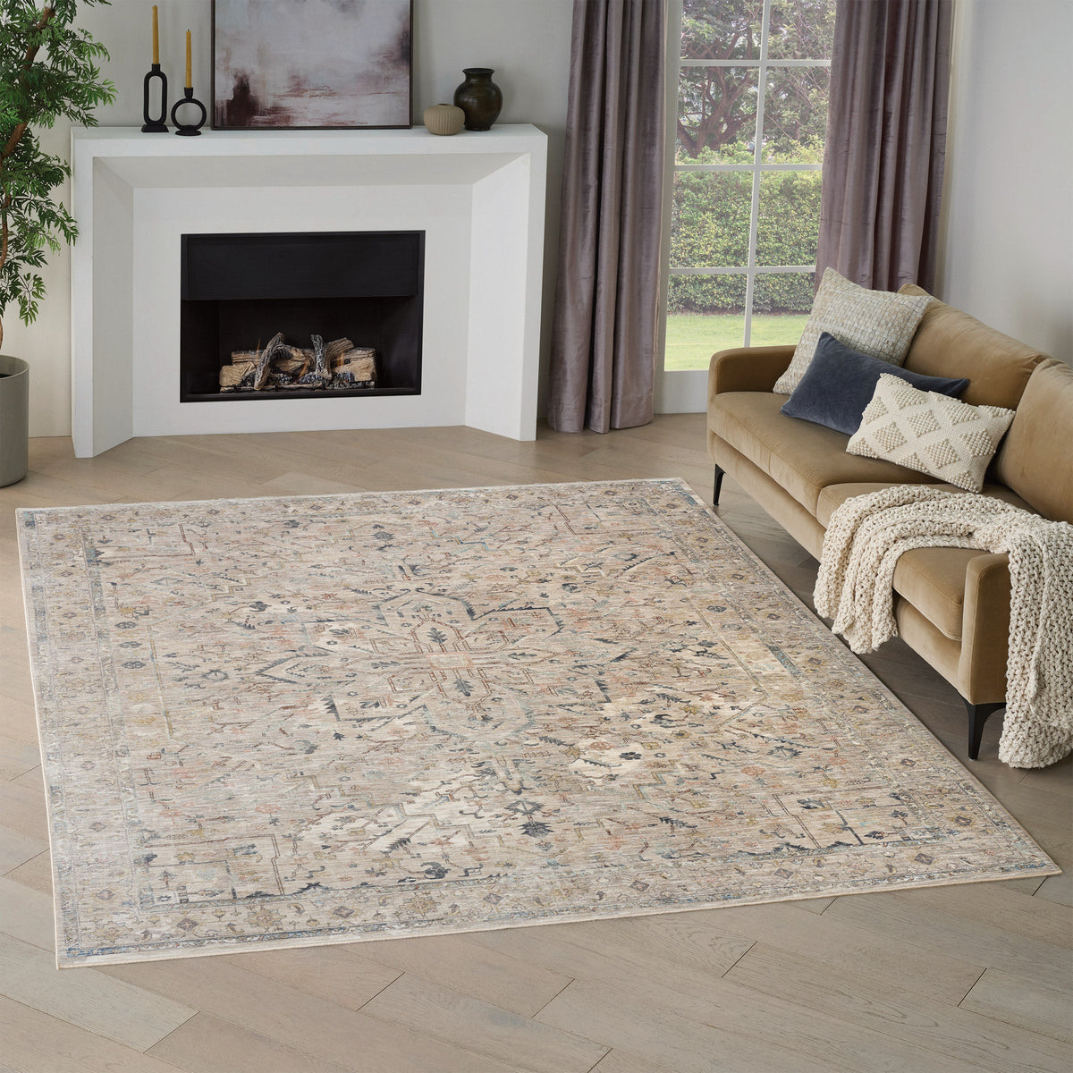 Nourison Antiqua Area Rug, Rosette 7'10” x 10'2”