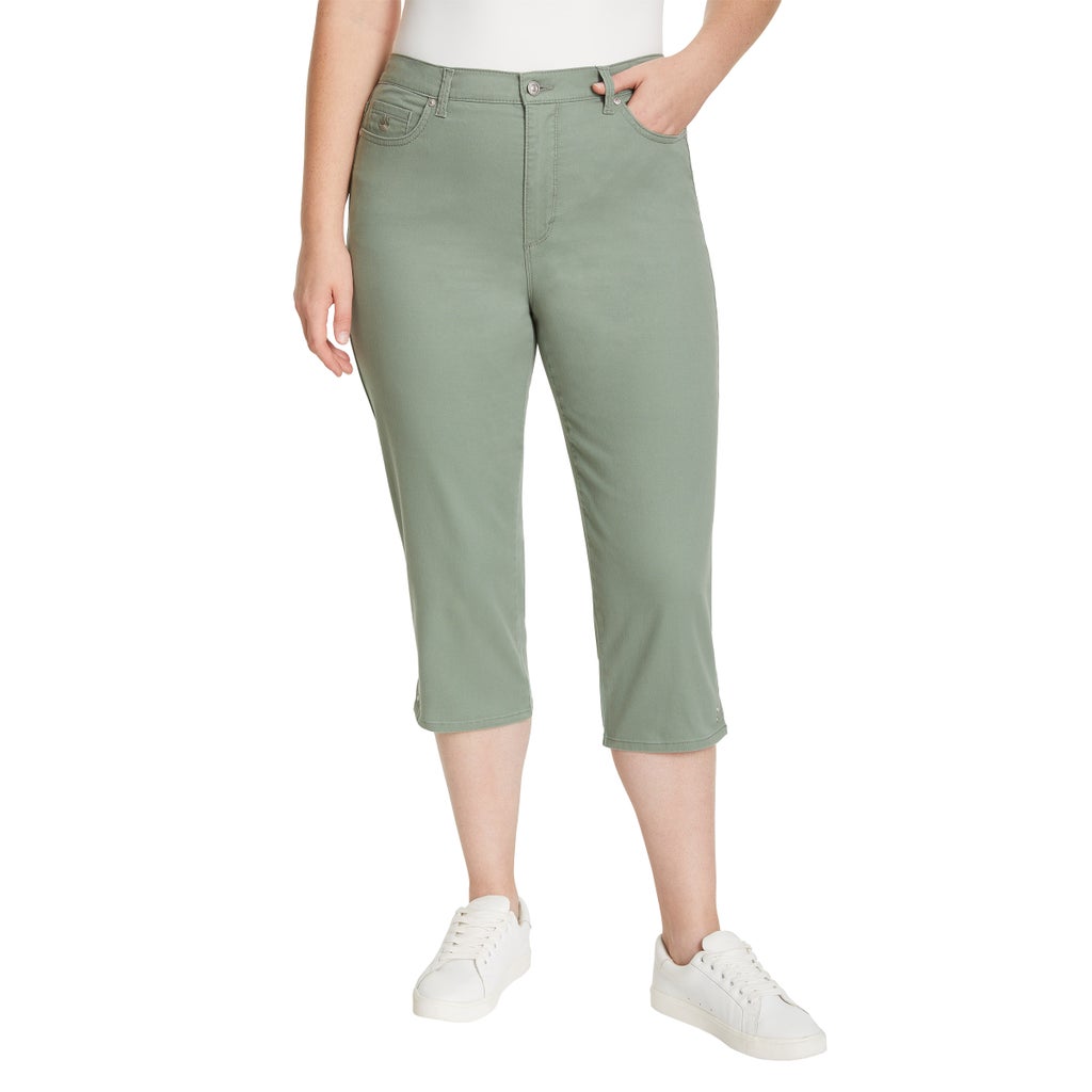 [color:green] Gloria Vanderbilt Women's Amanda Capri - Green - image 4