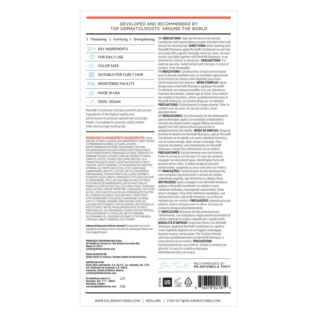 DS Laboratories Revita Hair Stimulating Conditioner (Anti-Hair Loss & Anti-Thinning), 31.3 fl oz - product image