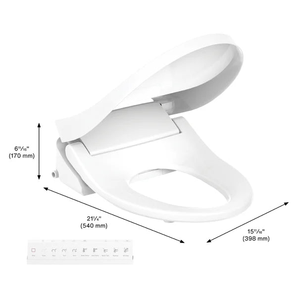 Kohler purewash e815 premium bidet toilet seat with remote control