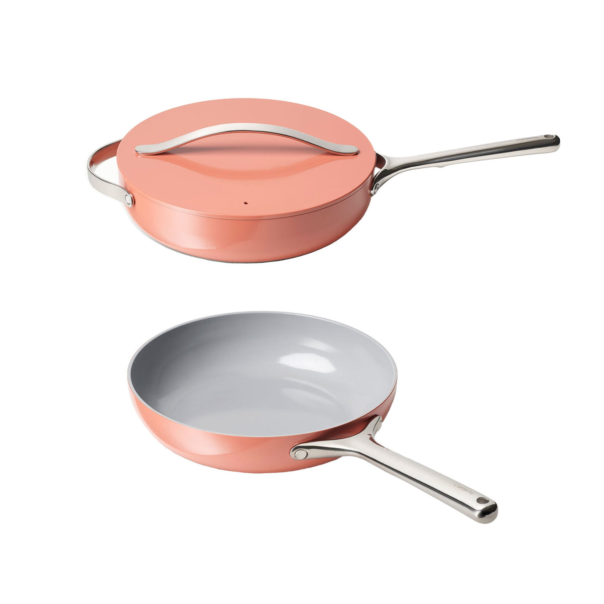 Caraway 3-piece Ceramic Non-Stick Sauté Pan Set
