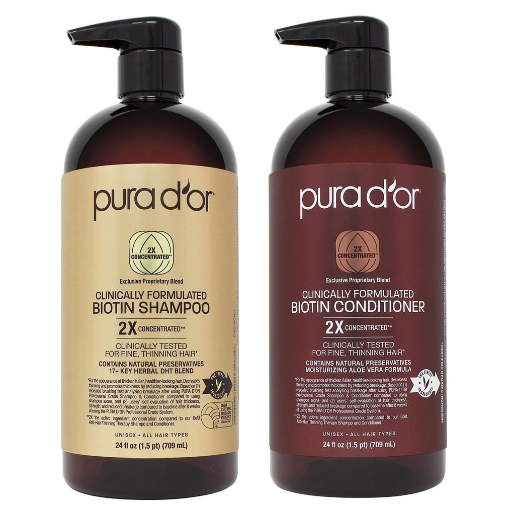 Pura d'or Clinically Formulated Biotin Shampoo & Conditioner Set - product image