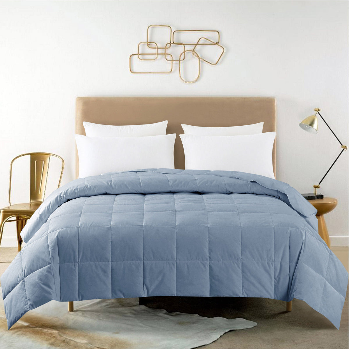 Feather and Loom White Down Blanket