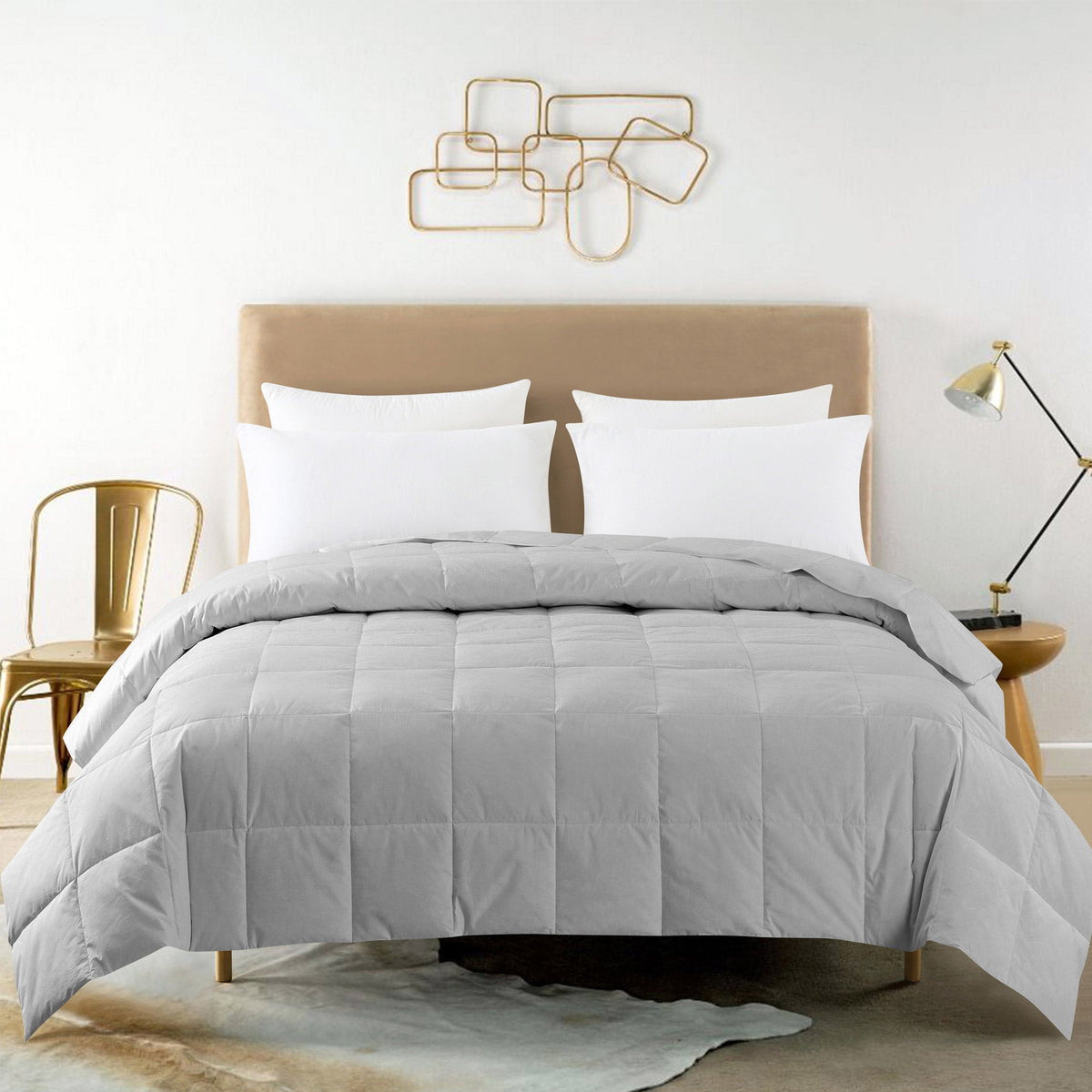Feather and Loom White Down Blanket