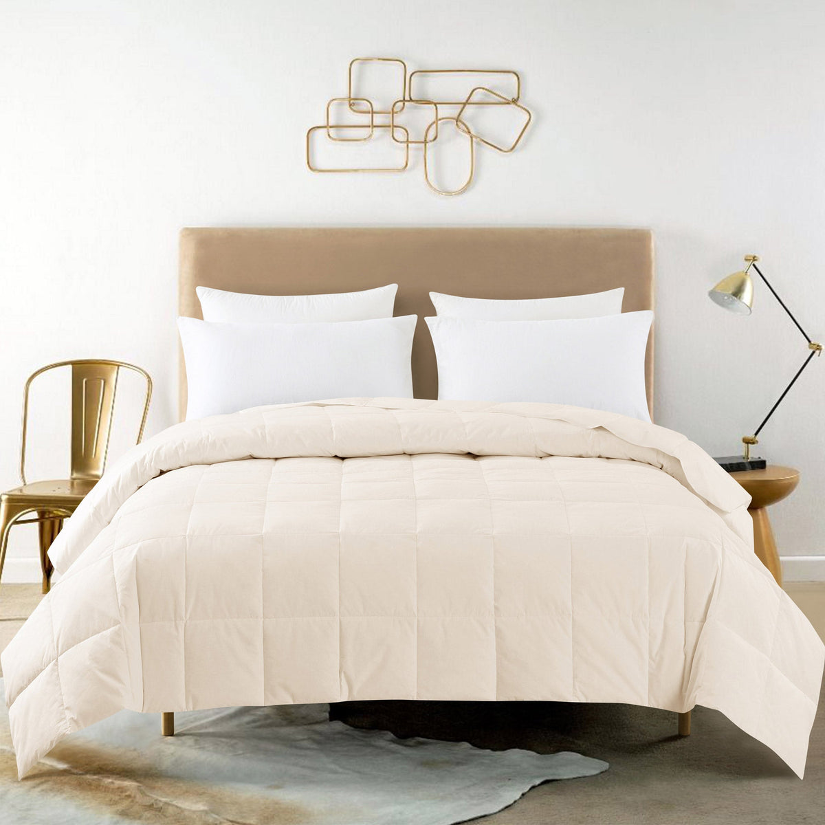 Feather and Loom White Down Blanket