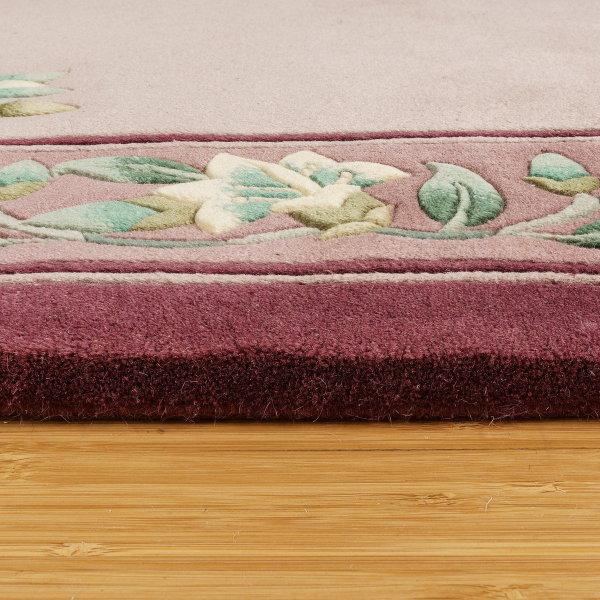 Pagoda Hand Knotted Rug Collection, Rouen Burgundy