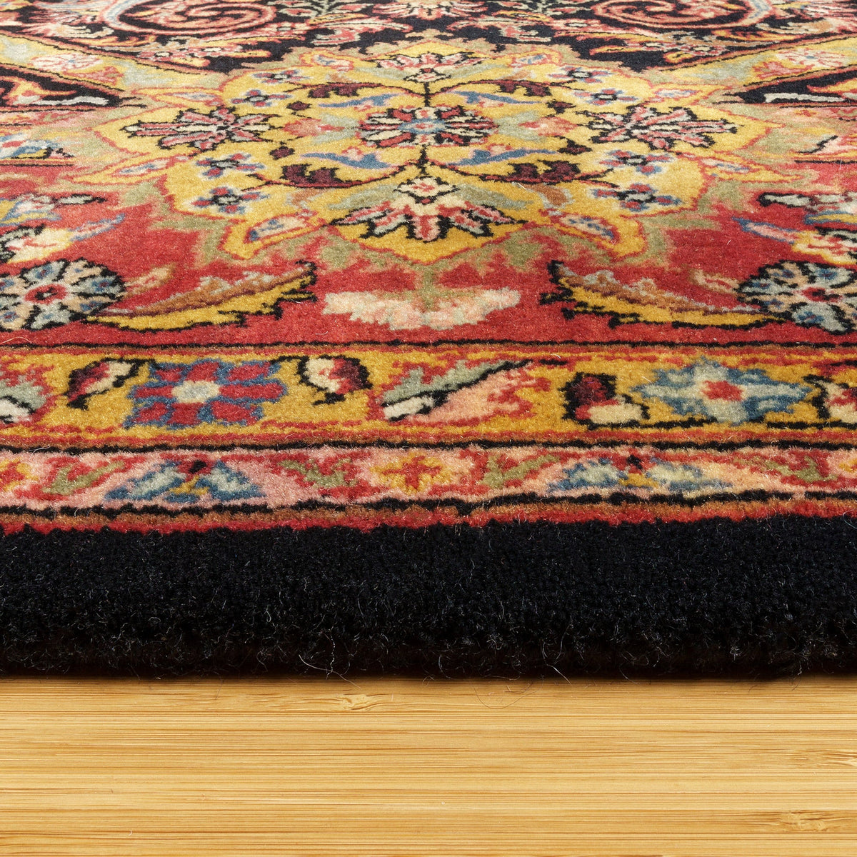 Montacute Hand Knotted Rug Collection, Clarion Black