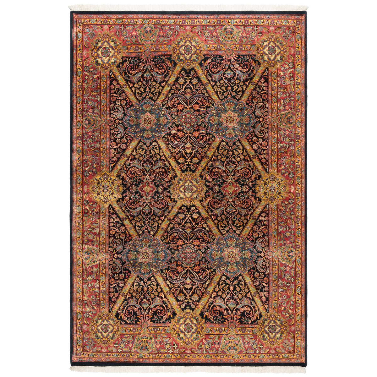 Montacute Hand Knotted Rug Collection, Clarion Black