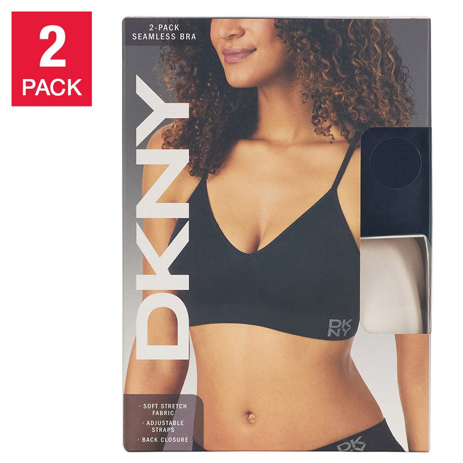 DKNY Women's Seamless Bra, 2-pack