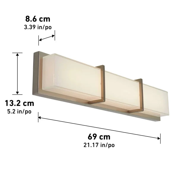 Artika subway 27 in vanity led light fixture